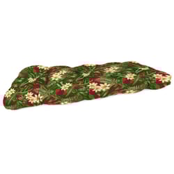 Jordan Manufacturing Multicolored Floral Polyester Wicker Settee Cushion 4 in. H X 19 in. W X 46 in.