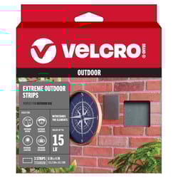 VELCRO Brand Extreme Outdoor Small Nylon Hook and Loop Fastener 4 in. L 3 pk