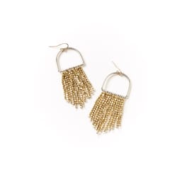 Matr Boomie Bhavani Women's Fringe Gold/Silver Earrings