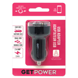 GetPower USB Wall Cell Phone Charger DC 2.4 mAh 1 pk