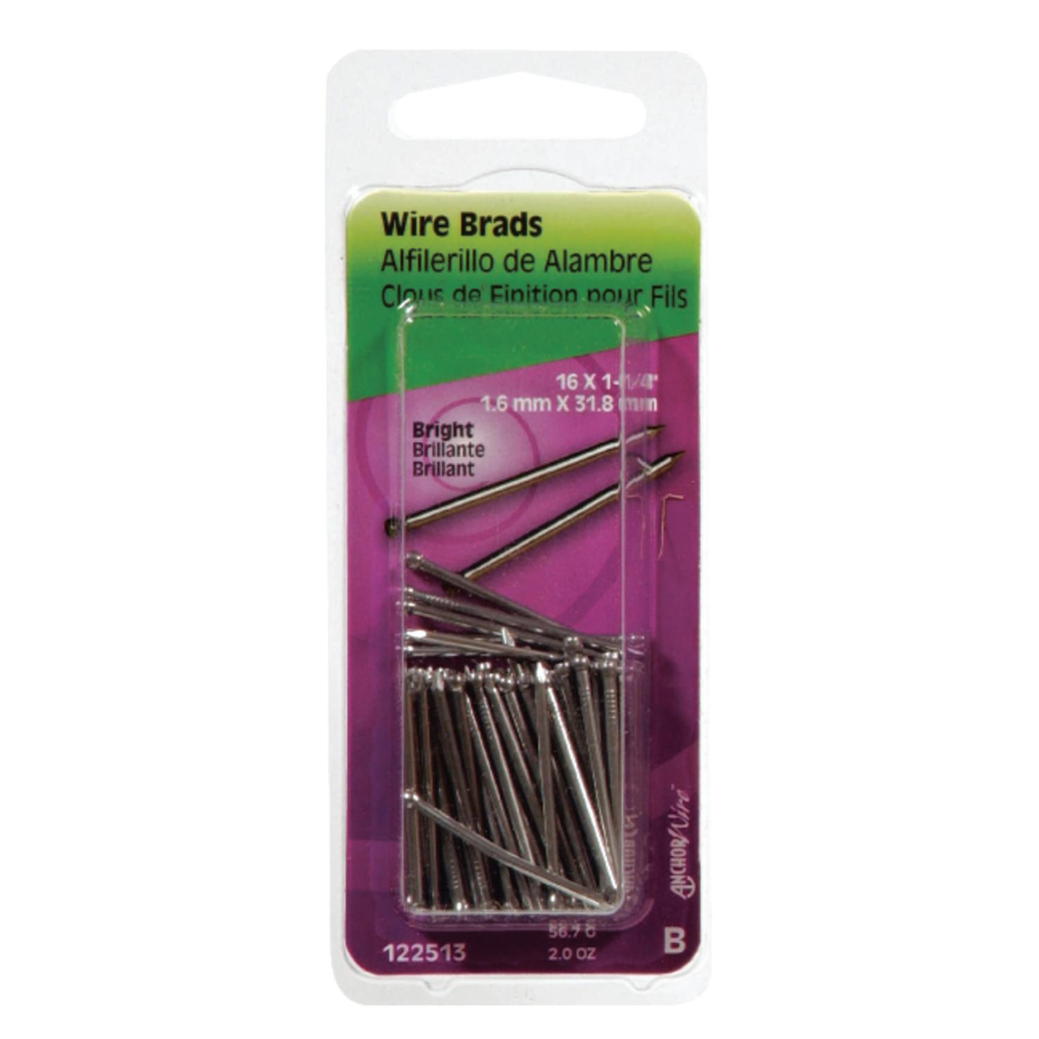 Hillman 16 Ga. G X 1-1/4 In. L Bright Steel Brad Nails 1 Pk 2 Oz - Ace ...