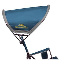 GCI Outdoor SunShade Rocker Neptune Blue Canopy Folding Chair