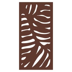 Modinex 48 in. H X 24 in. L Wood Poly Composite Garden Decorative Fence Panel Espresso