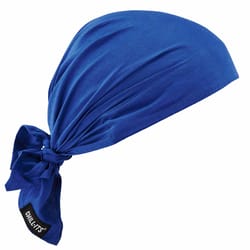 Ergodyne Chill-Its Solid Cooling Triangle Hat Blue One Size Fits Most