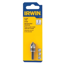 Irwin 1/2 in. D High Speed Steel Countersink 1 pc