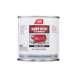Ace Rust Stop Indoor/Outdoor Aluminum Oil-Based Enamel Rust Preventative Paint 1/2 pt