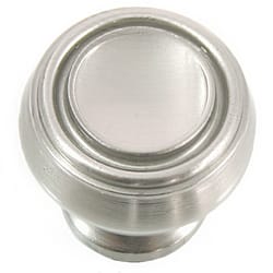 MNG Transitional Round Cabinet Knob 1-1/4 in. D 1-5/16 in. Satin Nickel 1 pk