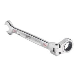 Milwaukee 3/4 in. X 3/4 in. 12 Point SAE Flex Head Combination Wrench 10.14 in. L 1 pc