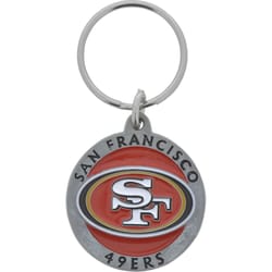 HILLMAN NFL Tempered Steel Silver Split Ring Keychain