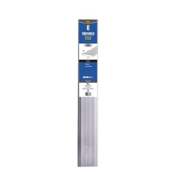 M-D BUILDING PRODUCTS 0.25 in. H X 5 in. W X 36 in. L Aluminum Commercial Threshold Silver
