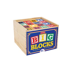 Schylling ABC Wood Blocks Multicolored 48 pc