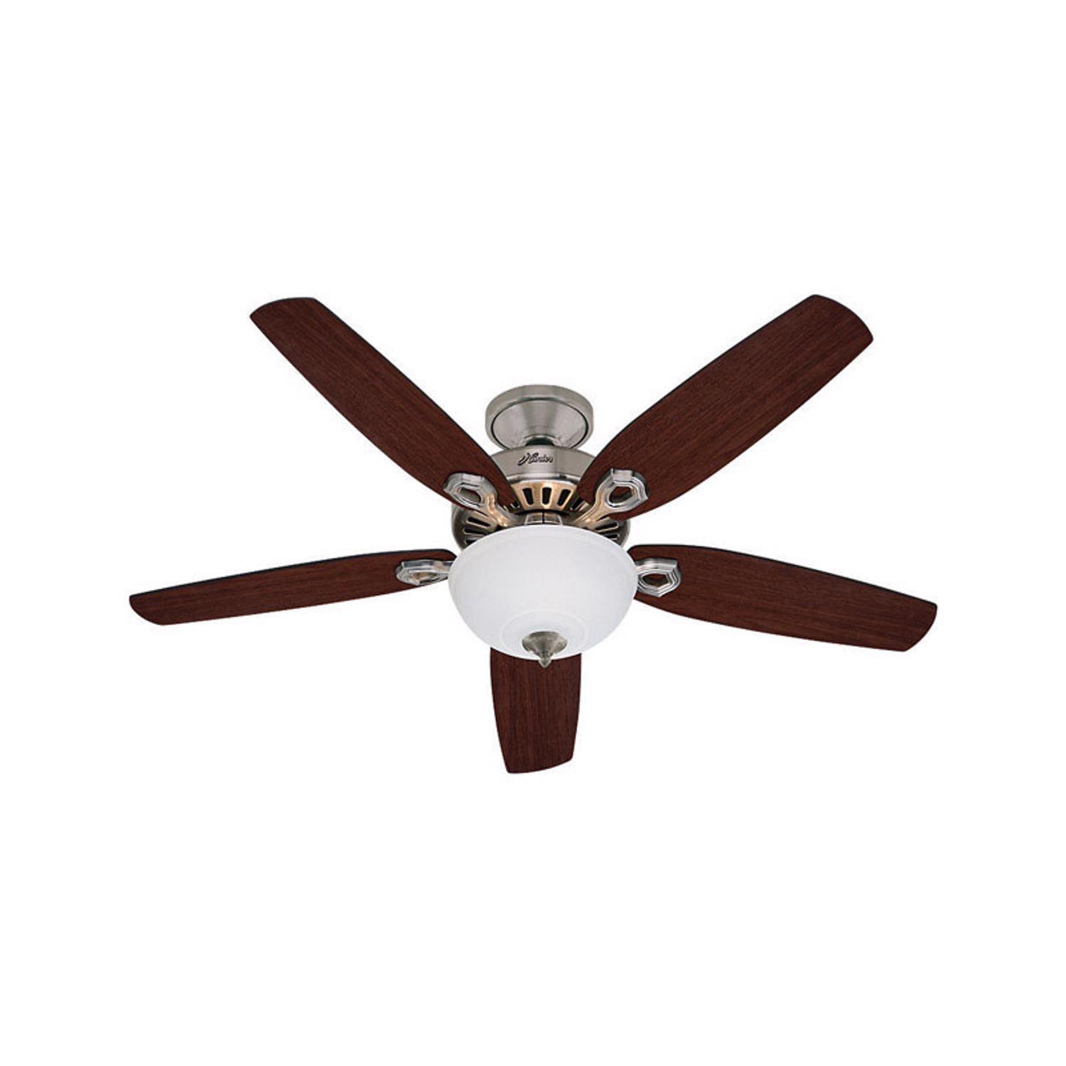 Hunter Builder Deluxe 52 in. Brushed Nickel LED Indoor Ceiling Fan Sansujyuku sansujyuku.com