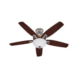 Hunter Builder Deluxe 52 in. Brushed Nickel LED Indoor Ceiling Fan