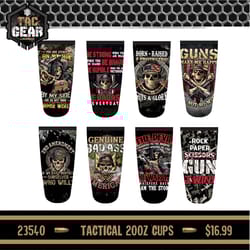Novelty Inc Tac Gear 20 oz Assorted BPA Free Patriot Insulated Cup