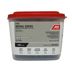 Ace No. 8 wire X 3 in. L Phillips Coarse Drywall Screws 5 lb 472 pk