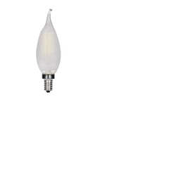 Satco . CA10 E12 (Candelabra) LED Bulb Warm White 40 Watt Equivalence 2 pk