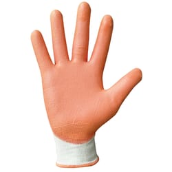 Digz M Polyurethane Coating Stretch Fit Gray/Orange Gardening Gloves