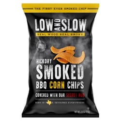 Low and Slow Hickory Smoked BBQ Corn Chips 2.5 oz Bagged