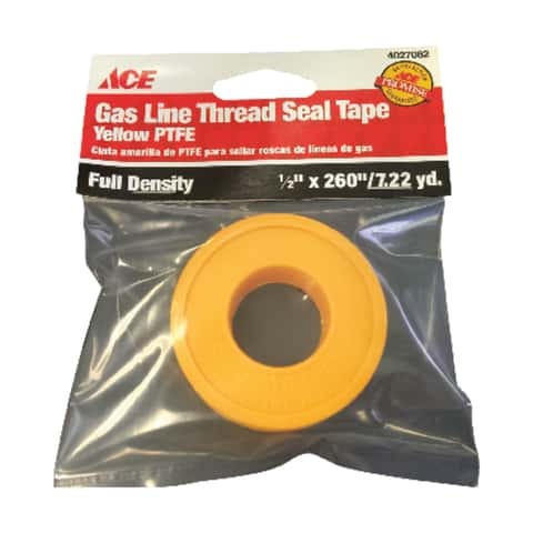 1/2 x 260 YELLOW TEFLON TAPE PTFE GAS PIPE THREAD SEAL TAPE T