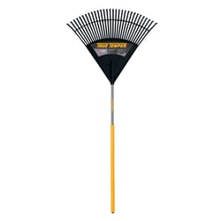 True Temper 68 in. 30 Tine Poly Rake Wood Handle