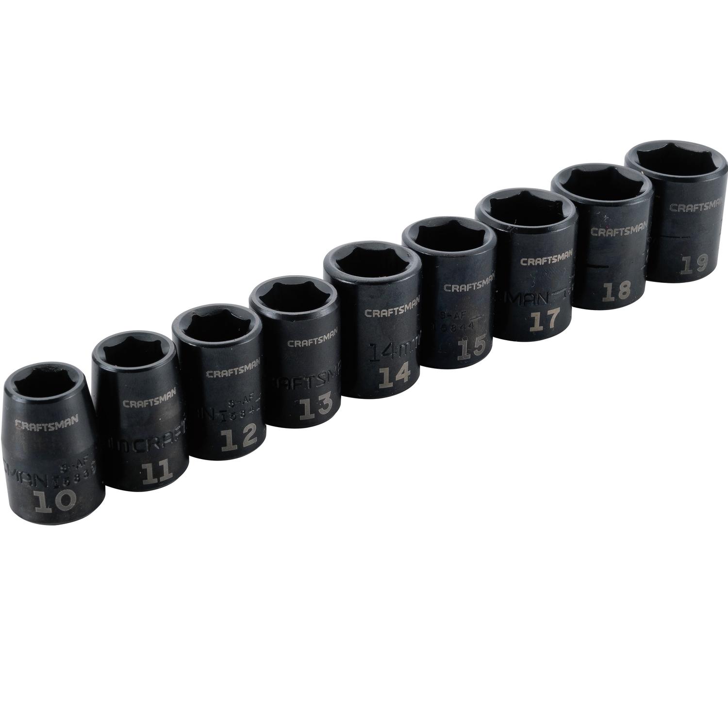 Craftsman 3/8 in. drive Metric 6 Point Impact Socket Set 9 pc Uae Electronic uaeelectronic.com