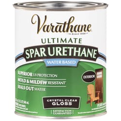 Varathane Diamond Gloss Clear Water-Based Spar Urethane 1 qt