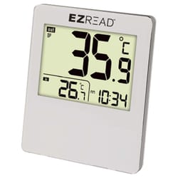 Headwind Clock/Thermometer White