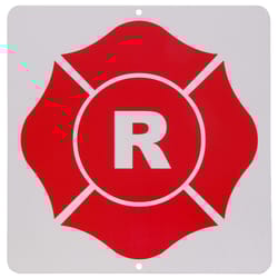HILLMAN English Red Safety OSHA Sign 9 in. H X 9 in. W