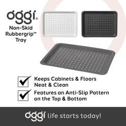 OGGI 16.75 in. L X 12.25 in. W X 0.75 in. H Plastic Under-The-Sink Drip Tray
