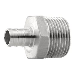 Boshart Industries 1/2 in. PEX X 3/4 in. D MPT Stainless Steel Adapter