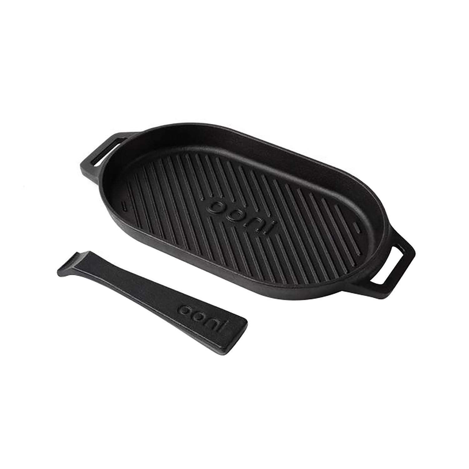Ooni Cast Iron Grizzler Pan  Pizza oven accessories, Pizza oven, Griddle  pan