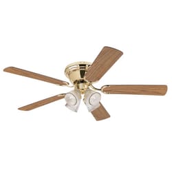 Westinghouse 52 in. Polished Brass Brown LED Indoor Ceiling Fan