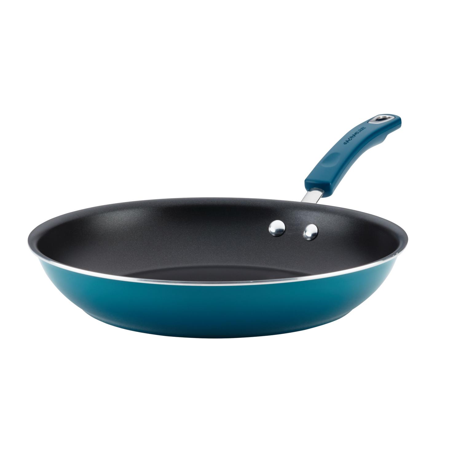 Rachael Ray Aluminum Skillet 12.5 in. Blue Sansujyuku sansujyuku.com