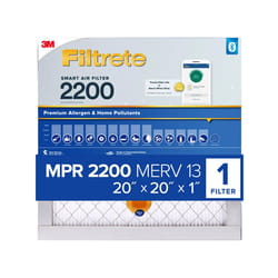 Filtrete 20 in. W X 20 in. H X 1 in. D Fiberglass 13 MERV Pleated Smart Air Filter 1 pk