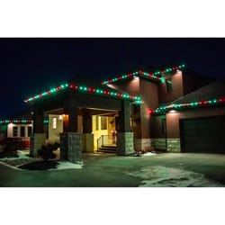 Holiday Bright Lights LED C9 Green 25 ct Christmas Light Bulbs