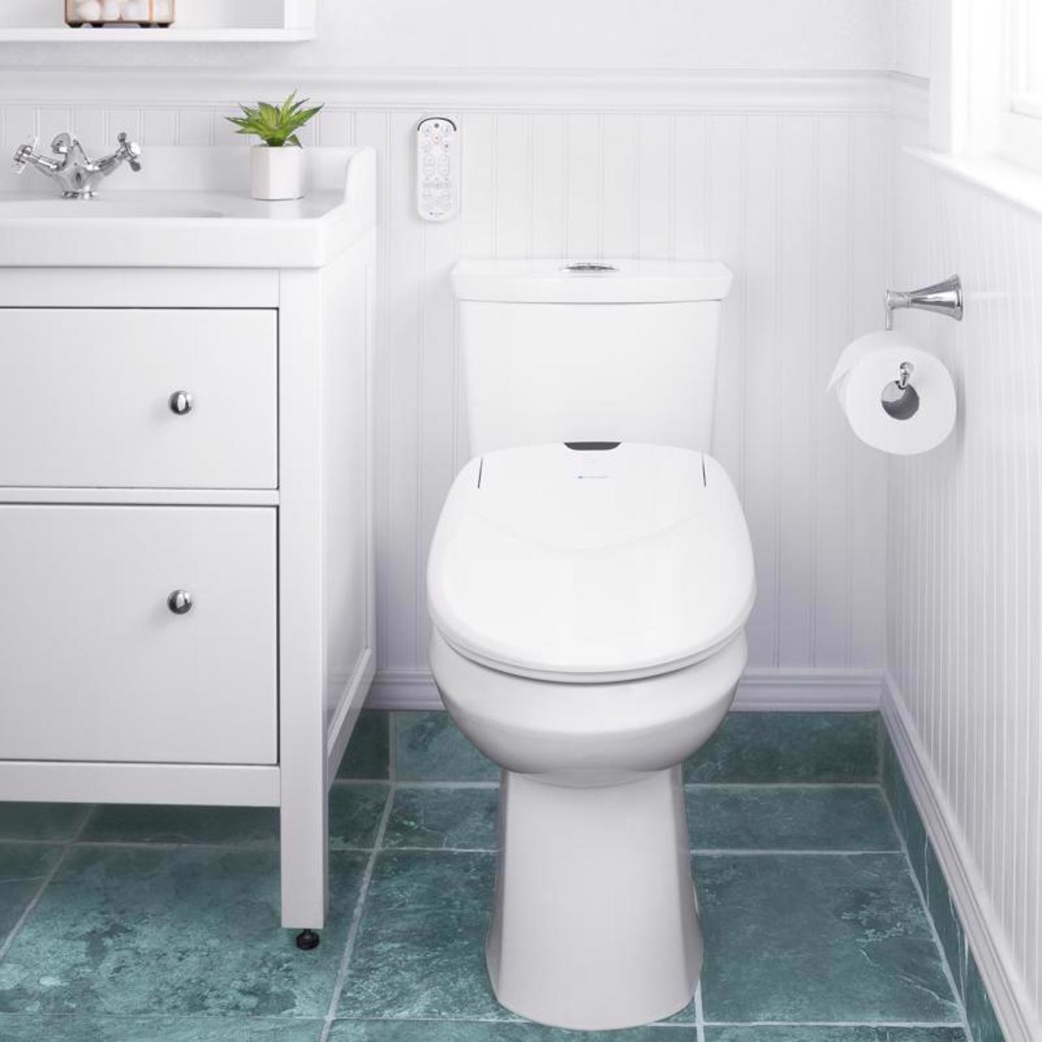 Brondell Swash N/A gal White Elongated Electronic Bidet Toilet Seat