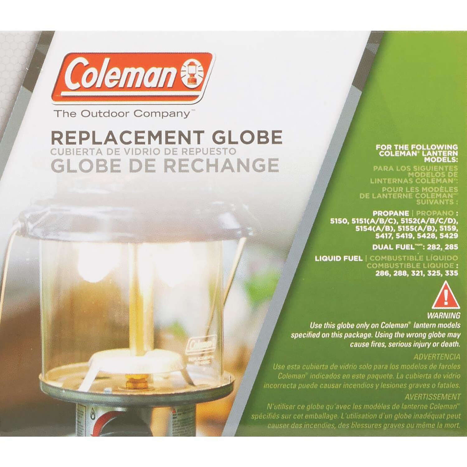 Coleman Straight Clear Replacement Globe 