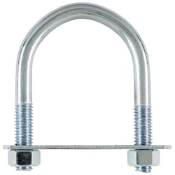 Hampton 3/8 in. X 2 in. W X 3 in. L Coarse Zinc-Plated Steel U-Bolt