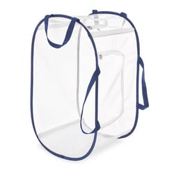 Whitmor White Mesh Pop & Fold Clothespin Bag