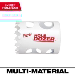 Milwaukee Hole Dozer 1-1/2 in. Bi-Metal 1.9 in. L X 1/4 in. D Hole Saw