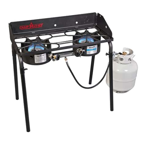 Choice 2-Burner High Performance Butane Range / Portable Stove with Brass  Burner - 30,000 BTU