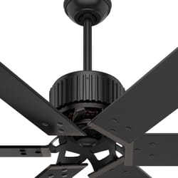 Hunter Industrial 72 in. Matte Black Black Indoor and Outdoor Ceiling Fan