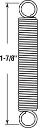 Prime-Line 1-7/8 in. L X 9/32 in. D Extension Spring 2 pk