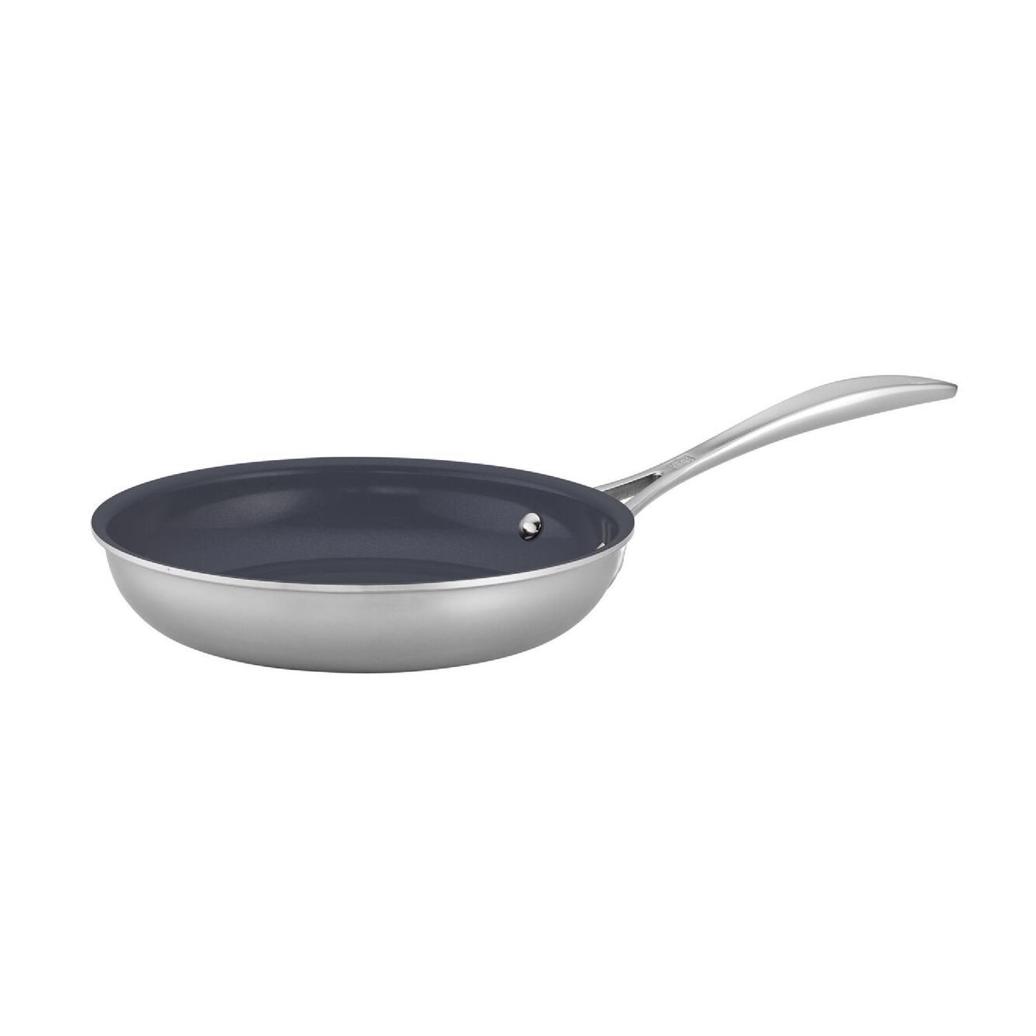 Zwilling J.A Henckels Clad CFX Ceramic/Stainless Steel Fry Pan 8 in. Black/Silver Sansujyuku sansujyuku.com