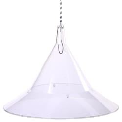 Birds Choice Acrylic/Metal Hanging Baffle Bird Feeder