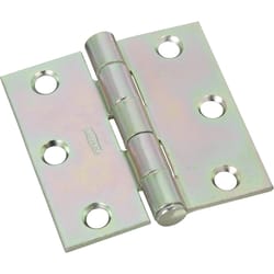 National Hardware 2-1/2 in. L Zinc-Plated Broad Hinge 2 pk