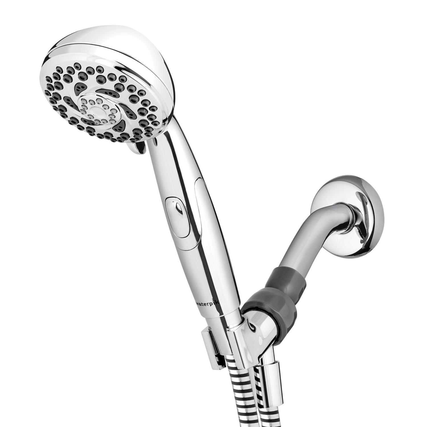 UPC 073950253086 product image for Waterpik PowerSpray+ Chrome Six settings Handheld Showerhead 2 gpm | upcitemdb.com