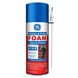 GE White Foam Gaps and Cracks Insulating Sealant 12 oz