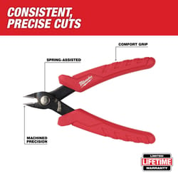 Compound Action Snips by Wiss (Straight to Left, Red Handle) Wind-lock