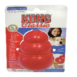 Kong Red Rubber Dog Toy Medium 1 pk